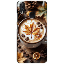 Чехол с уникальным дизайном «Осень с кофе» для ViVO Y93 Lite – Пряный кофе