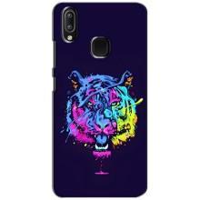 Силиконовый бампер с картинкой животных для ViVO Y93 Lite (Тигр-Арт)