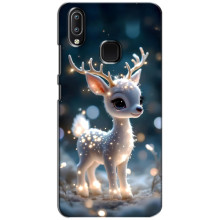 Яркий чехол для ViVO Y93 Lite с Зимними Оленятами – Блистающий оленёнок