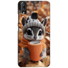 Печатный чехол «Зверята с кофе» для ViVO Y93 Lite