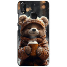 Печатный чехол «Зверята с кофе» для ViVO Y93 Lite – Мишка с кофе