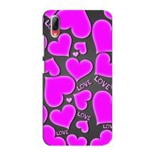 Чехлы для любимой на Виво у93 / у93с (VPrint) (Pink hearts)