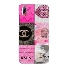 Чехол (Dior, Prada, YSL, Chanel) для Vivo Y93 / Y93S (Модница)