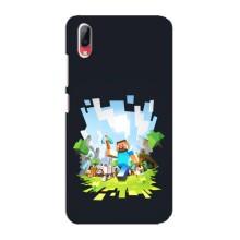 Чехол Майнкрафт на Vivo Y93 / Y93S (AlphaPrint) Minecraft (персонажи Minecraft)