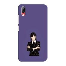 Чохли Венсдей на Vivo Y93 / Y93S Уенсдей (AlphaPrint) (Венздей у чорному)