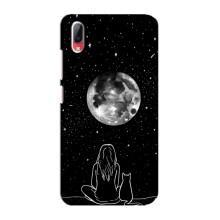 Чохол з малюнком кіт на Vivo Y93 / Y93S – Дівчина з котом