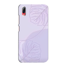 Чехол цветочный дизайн для Vivo Y93 / Y93S – Монстера фиолетовая