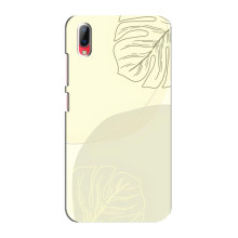 Чехол цветочный дизайн для Vivo Y93 / Y93S – Зелёный фон