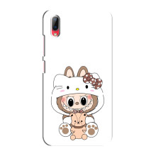 Чехол с принтом Лабубу для Vivo Y93 / Y93S – Белый Лабубу