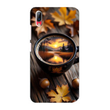 Чохол з унікальним дизайном 'Осінь з кавою' для Vivo Y93 / Y93S – Темна кава
