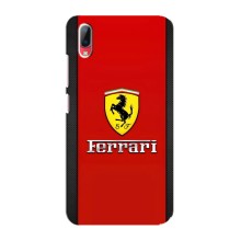 Силиконовый бампер с картинкой машины на Vivo Y93 / Y93S – Ferrari Logo