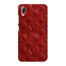 Текстурный Чехол Louis Vuitton для Виво У93 (Красный ЛВ)