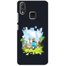 Чехол Майнкрафт на Vivo Y95 (AlphaPrint) Minecraft (персонажи Minecraft)