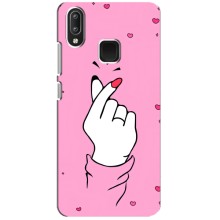 Чехол с принтом для Vivo Y95 (AlphaPrint - Знак сердечка) – Знак Love