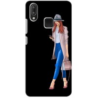 Чехол с картинкой Модные Девчонки Vivo Y95 – Девушка со смартфоном