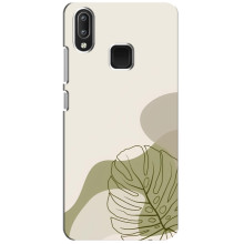 Силиконовый чехол с принтом в цветах на Vivo Y95 – Монстера зелёная