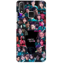 Чехол Гра в кальмара для Vivo Y95 – Коллаж игры кальмара