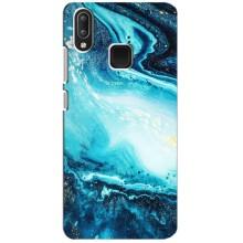 Мраморный чехол на Vivo Y95 (VPrint) (Голубой мрамор)