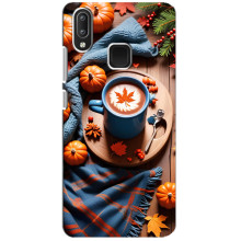 Чехол с уникальным дизайном «Осень с кофе» для Vivo Y95 – Кофе и тыквы