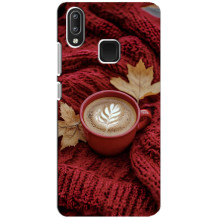 Чехол с уникальным дизайном «Осень с кофе» для Vivo Y95 – Кофе на пледе