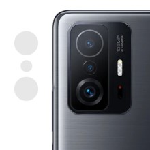 Гибкое защитное стекло 0.18mm на камеру (тех.пак) для Xiaomi 11T / 11T Pro – Прозрачный