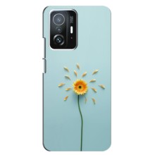 Чехлы с Цветами для Xiaomi 11T / 11T Pro (VPrint) (Желтый цветок)