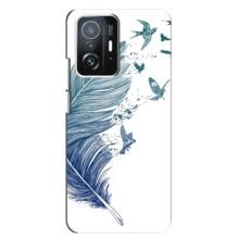 Чехол с картинкой (Стильные) для Сяоми 11т / 11т про - (AlphaPrint) – Перышко