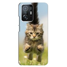 Чехлы с Котиками для Xiaomi 11T / 11T Pro (VPrint) (Прыжок кота)