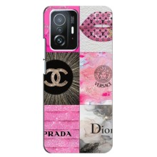 Чехол (Dior, Prada, YSL, Chanel) для Xiaomi 11T / 11T Pro (Модница)