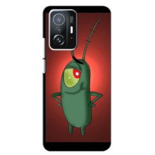 Чехол с картинкой "Одноглазый Планктон" на Xiaomi 11T / 11T Pro (Стильный Планктон)