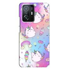 Чехол Unicorn на Xiaomi 11T / 11T Pro (Радуга и Единорог)
