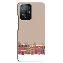 Новорічні, Святкові Чохли для Xiaomi 11T / 11T Pro - 2024 год (Зимове місто)