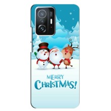 Рождественские Чехлы для Xiaomi 11T / 11T Pro (VPrint) (Merry Christmas)