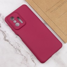 Чехол Silicone Cover Lakshmi Full Camera (AA) для Xiaomi 11T / 11T Pro – Бордовый