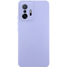 Чехол Silicone Cover Lakshmi Full Camera (AAA) для Xiaomi 11T / 11T Pro – Сиреневый