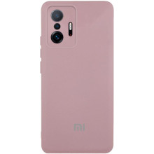 Чохол Silicone Cover Lakshmi Full Camera (AAA) with Logo для Xiaomi 11T / 11T Pro – Рожевий