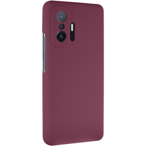 Чохол Silicone Cover Lakshmi Full Camera (AAA) для Xiaomi 11T / 11T Pro – Бордовий