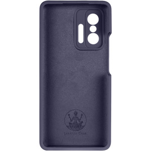 Чохол Silicone Cover Lakshmi Full Camera (AAA) для Xiaomi 11T / 11T Pro – Темно-синій