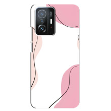 Чехол цветочный дизайн для Xiaomi 11T / 11T Pro – Розовый фон