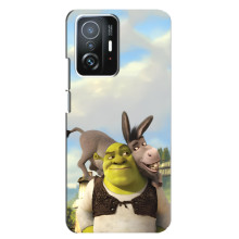 Чехол с мультфильмом Шрек на Xiaomi 11T / 11T Pro – Шрек и осел