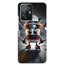 Чехол с мемом Тралалело тралала на Xiaomi 11T / 11T Pro (Капучино асасино)