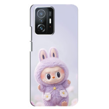 Чохол з принтом Лабубу для Xiaomi 11T / 11T Pro – Фіолетовий Лабубу