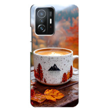 Чехол с уникальным дизайном «Осень с кофе» для Xiaomi 11T / 11T Pro – Кофе на природе