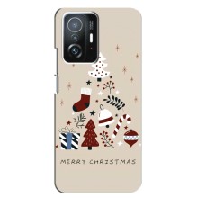 Рождественские Чехлы для Xiaomi 11T / 11T Pro (VPrint) (Merry Christmas)