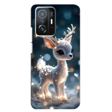Яркий чехол для Xiaomi 11T / 11T Pro с Зимними Оленятами – Блистающий оленёнок