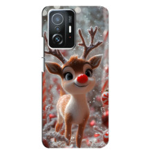 Яркий чехол для Xiaomi 11T / 11T Pro с Зимними Оленятами