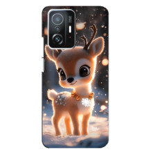 Яркий чехол для Xiaomi 11T / 11T Pro с Зимними Оленятами – Оленёнок
