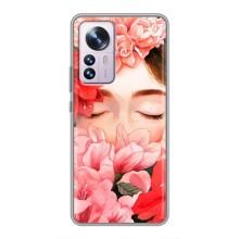 Чехлы (ART) Цветы на Xiaomi 12 / 12X (VPrint) (Очі в квітах)