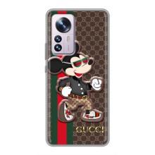 Чехлы ГУЧЧИ для Сяоми 12 / 12х (AlphaPrint) (Маус Гуччи)