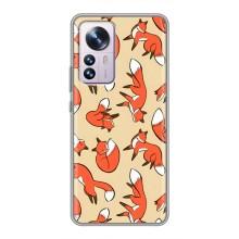 Чехлы с картинкой Лисички для Xiaomi 12 / 12X (VPrint) (Лисички)